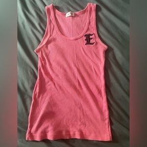 Pink Tank Top with Personalized “E” embroidered